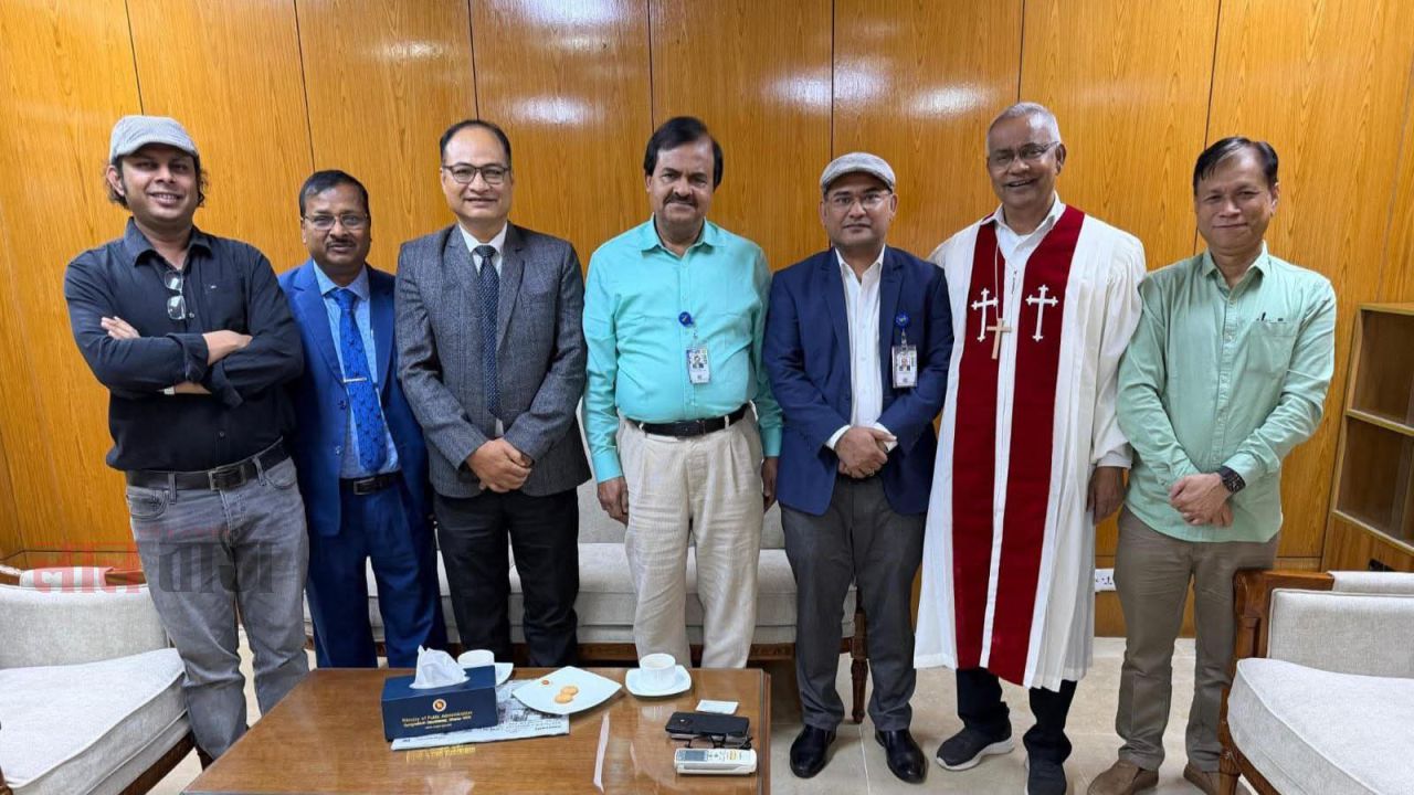সিনড নেতৃবৃন্দের সিলেট জেলার খাসিয়া সম্প্রদায়ের সরকারের উচ্চপর্যায়ের সভা