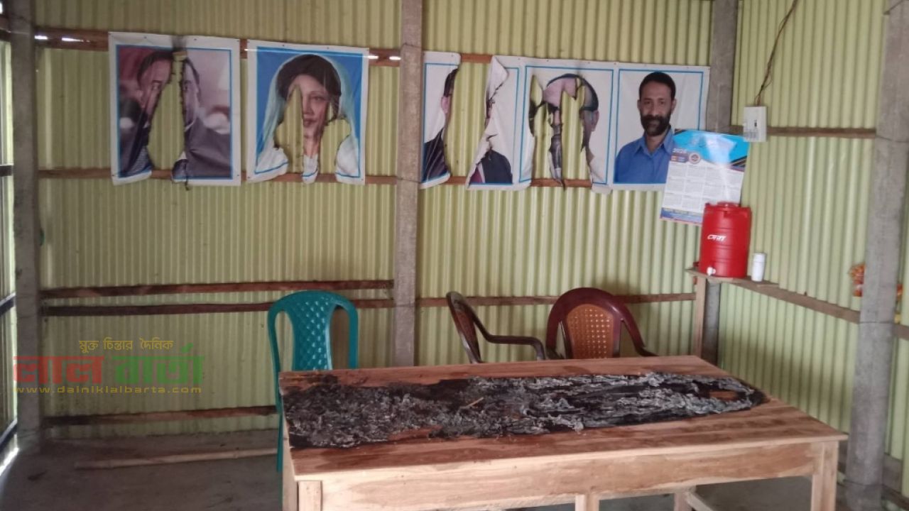 সরিষাবাড়ীতে রাতের অন্ধকারে বিএনপির কার্যালয়ে অগ্নিসংযোগ, এলাকায় উত্তেজনা