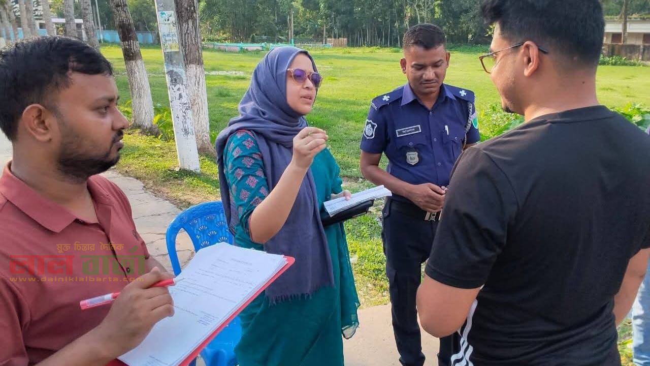 কুলাউড়ায় মোবাইল কোর্ট অভিযানে ৮টি মামলা