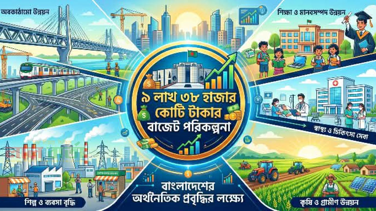 ৯ লাখ ৩৮ হাজার কোটি টাকার বাজেট পরিকল্পনা
