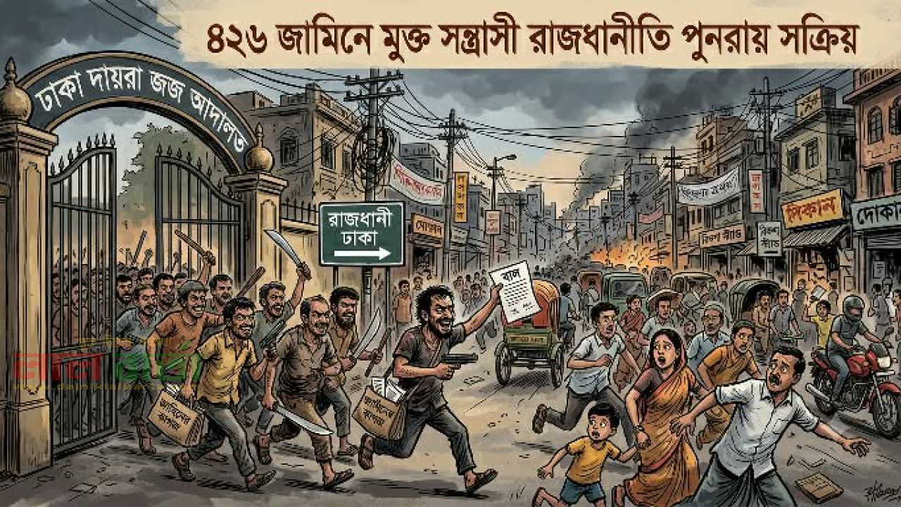 জামিনে মুক্ত ৪২৬ সন্ত্রাসী রাজধানীতে পুনরায় সক্রিয়