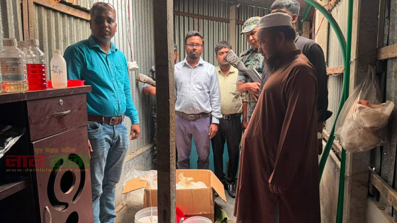 সিরাজগঞ্জের মাঠা ও শিশু খাদ্যের ফ্যাক্টরিতে অভিযান :  ৮০ হাজার টাকা জরিমানা 