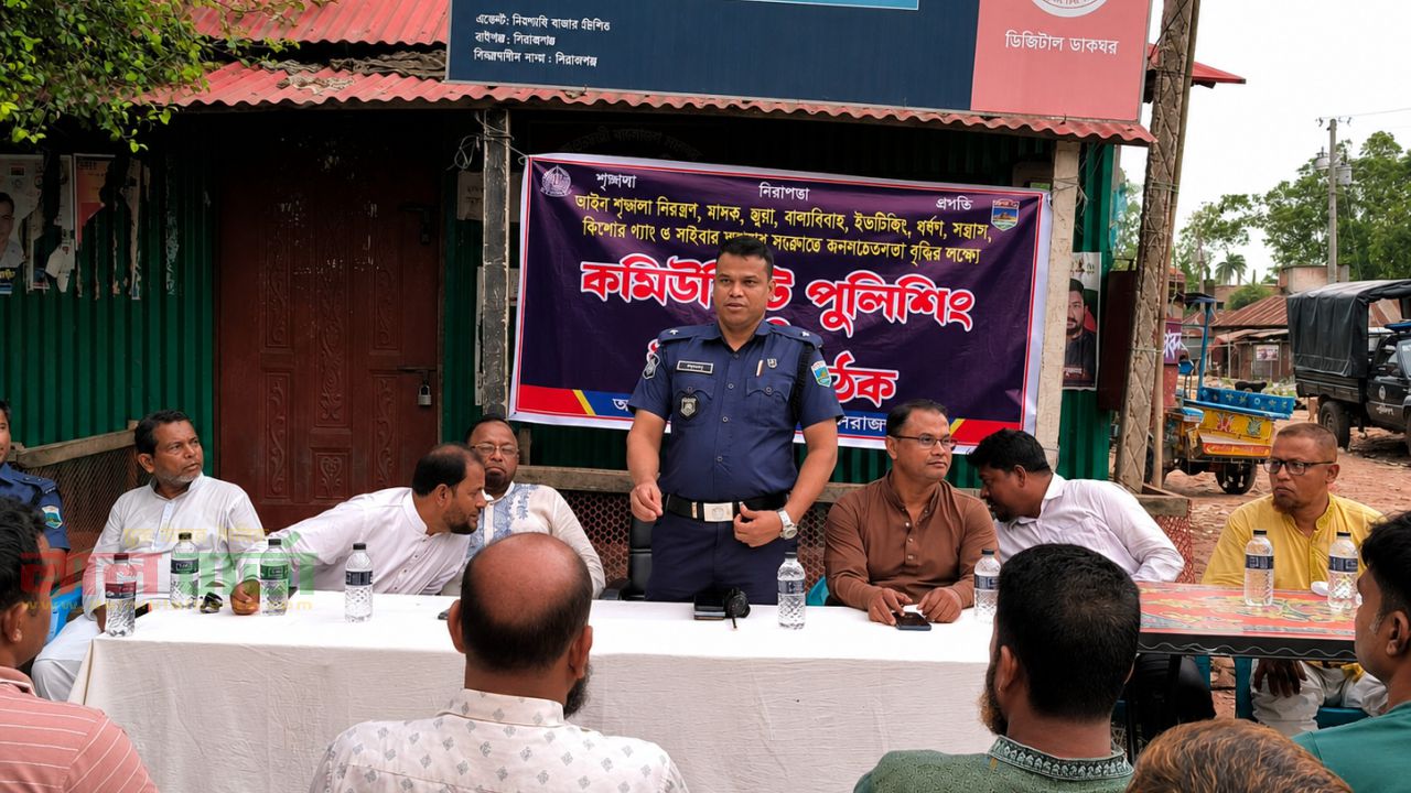 রায়গঞ্জের নিমগাছিতে কমিউনিটি পুলিশিং ও উঠান বৈঠক অনুষ্ঠিত
