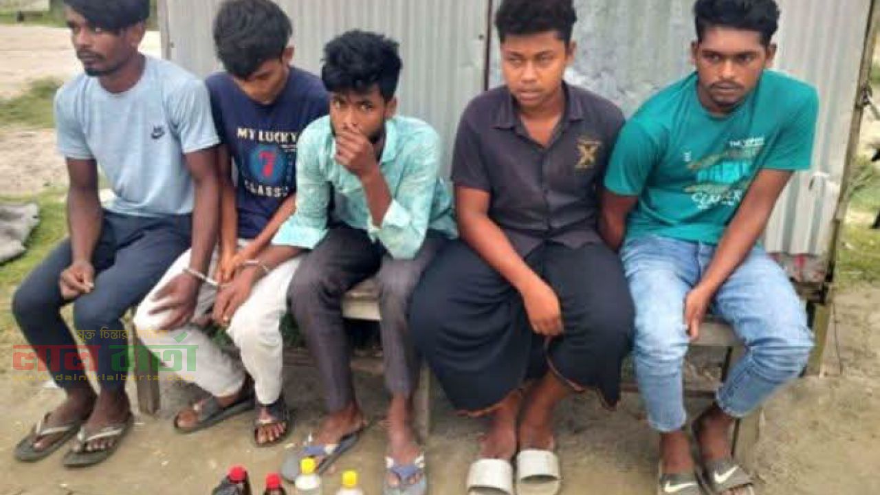 কাজিপুরে মাদক সেবন: ৫ যুবকের কারাদণ্ড