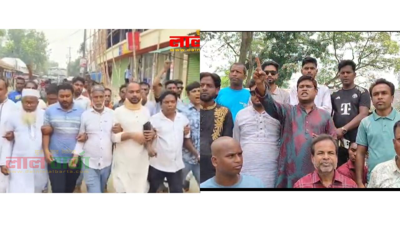 আওয়ামী লীগের কর্মসূচির প্রতিবাদে রায়গঞ্জে যুবদল ও স্বেচ্ছাসেবক দলের বিক্ষোভ