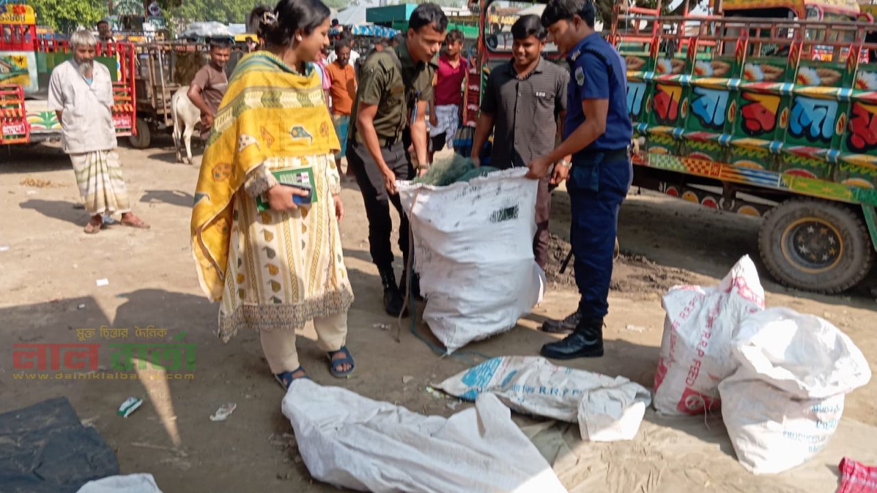 তাড়াশে ২ লাখ টাকার কারেন্ট জাল জব্দ ও ধ্বংস