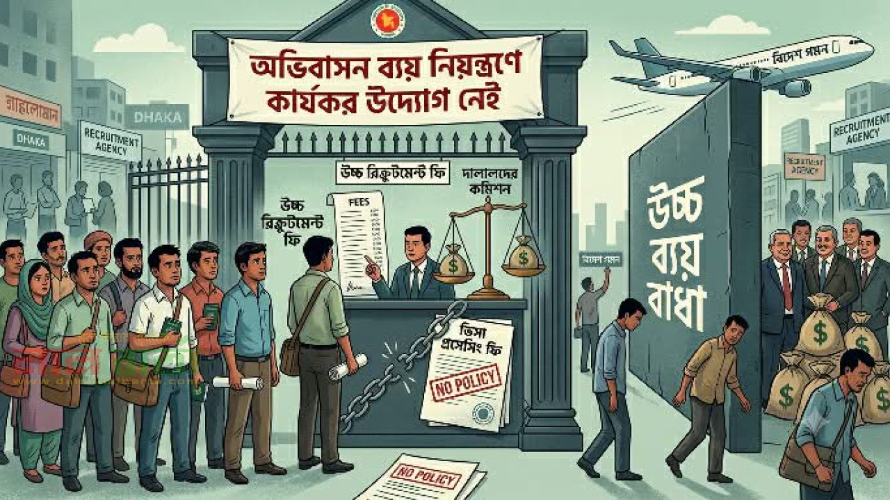 অভিবাসন ব্যয় নিয়ন্ত্রণে কার্যকর উদ্যোগ নেই