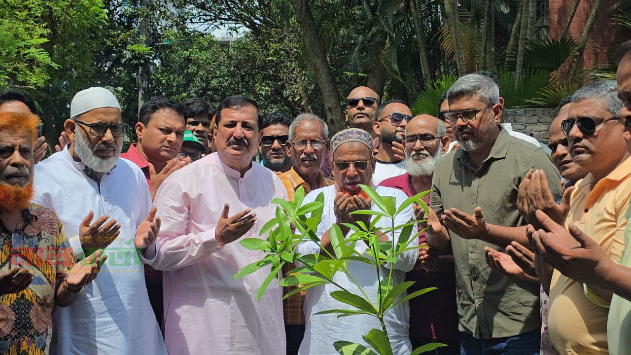 পদ্মা আবাসিক এলাকায় গাছের চারা রোপণ করলেন ভূমিমন্ত্রী মিনু