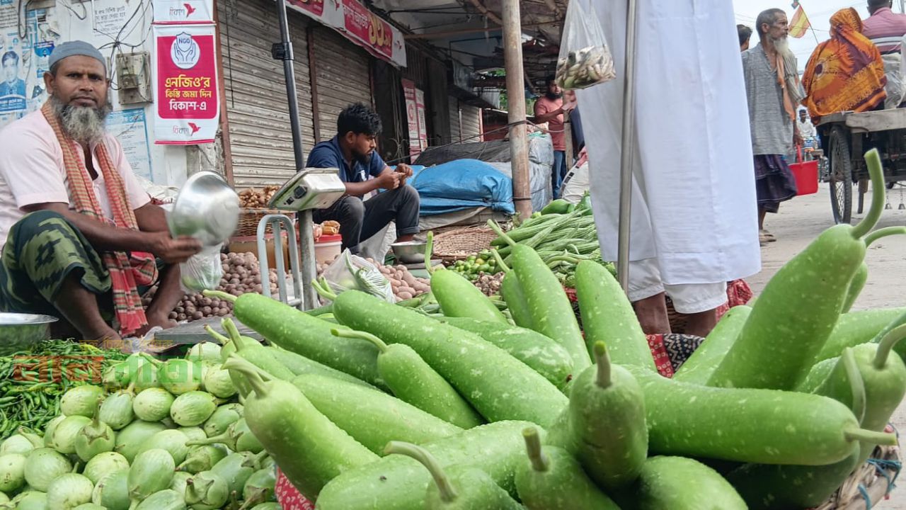সিংড়ায় বৃষ্টির অজুহাতে সবজির দাম দ্বিগুন! 