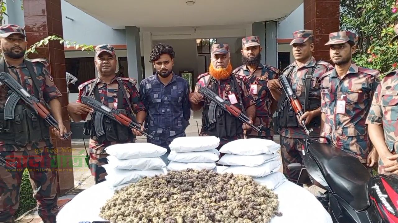সাতক্ষীরায় বিজিবির অভিযানে ৬ কোটি টাকার ‘কুশ’ মাদক উদ্ধার, আটক ১