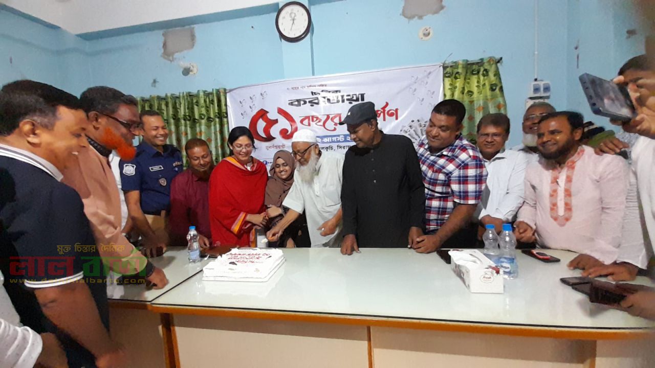 দৈনিক করতোয়ার ৫১তম বছরে পদার্পণ: বেলকুচি প্রেসক্লাবে প্রতিষ্ঠা বার্ষিকী পালন 