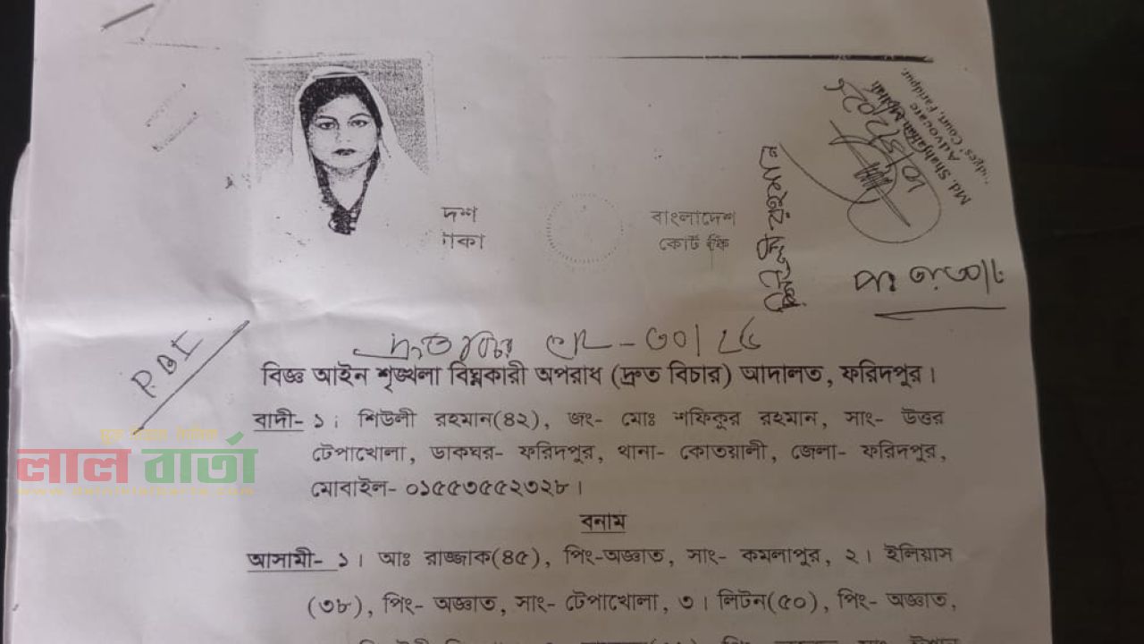দোকান ঘরের ভাড়ার টাকা চাওয়ায়, চাদাবাজির মামলা