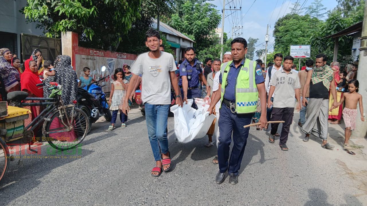উল্লাপাড়ায় ট্রাকের চাকায় পিষ্ট হয়ে শিক্ষক নিহত