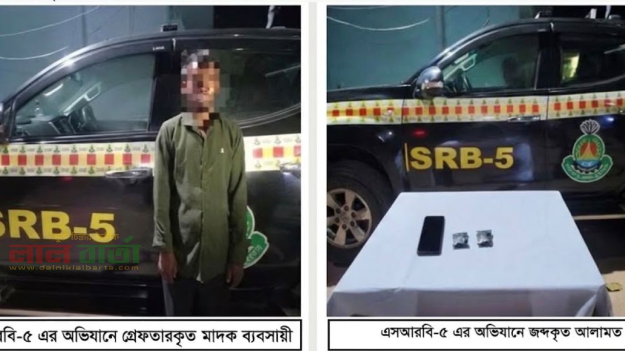টিভির পেছনে লুকিয়ে রাখা ৮৮০ ইয়াবা উদ্ধার, গ্রেপ্তার ১