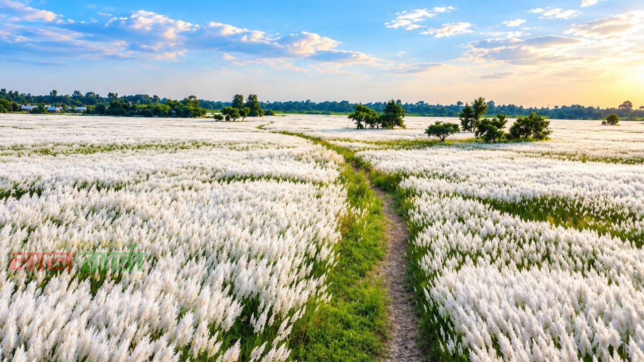 পদ্মার চরে কাশফুলের সাদা গালিচা, শরতের শুভ্রতায় মুগ্ধ দর্শনার্থী